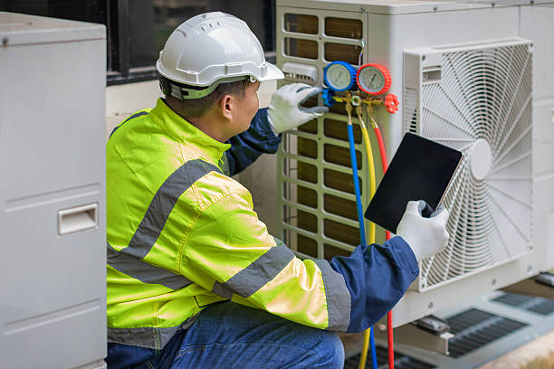 Professional Ductwork Repair technician working in Guilford, CT